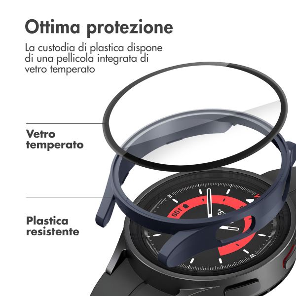 imoshion Cover rigida integrale Samsung Galaxy Watch 4 - 40 mm - Blu scuro