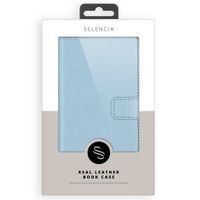 Selencia Cover a libro in vera pelle Apple iPhone 11 - Air Blue