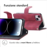 imoshion Cover a libro con Cordino Apple iPhone 14 / 13 - Rosso