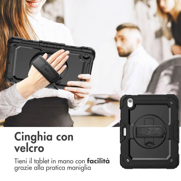 Accezz Cover Posteriore Resistente con tracolla Apple iPad Air 11 pollici (2026) M4 / (2025) M3 / (2024) M2 - Nero