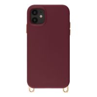 Selencia Cover posteriore Rivièra con MagSafe con ganci rimovibili Apple iPhone 11 - Bold Burgundy