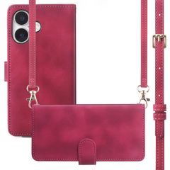 imoshion Cover a libro con Cordino Apple iPhone 16 - Rosso