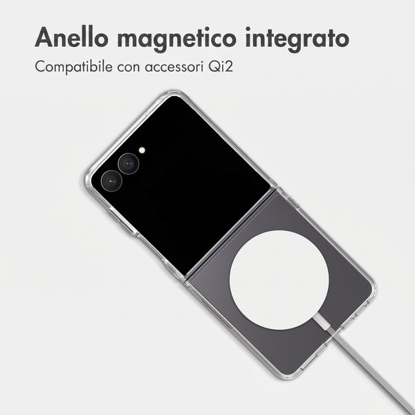 Accezz Cover posteriore Xtreme Impact con MagSafe Samsung Galaxy Z Flip 8 - Trasparente