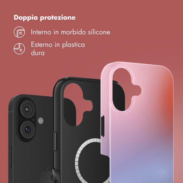 Selencia Cover posteriore Vivid con MagSafe Apple iPhone 17 - Gradient Soft Blush