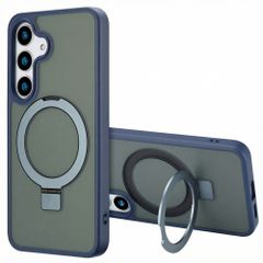 Accezz Cover con anello e supporto con MagSafe Samsung Galaxy S25 Plus - Blu