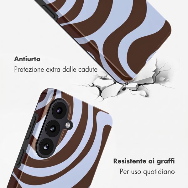 Selencia Cover posteriore Vivid con MagSafe Samsung Galaxy S26 - Dream Swirl Chocolate