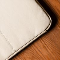 Accezz Custodia per laptop Leather con cerniera 13-14 pollici - Beige