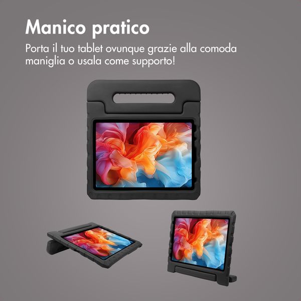 imoshion Cover Antishoc Speciale Bambini con Manico iPad Air (2022 / 2020) - Nero