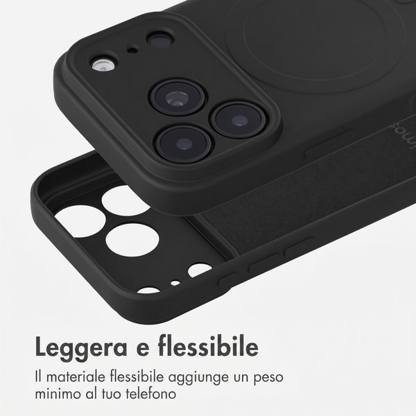 imoshion Cover Posteriore Colorata con MagSafe Apple iPhone 18 Pro Max / 17 Pro Max - Nero