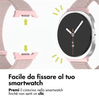 imoshion Cinturino in nylon Samsung Galaxy Watch 9 (40/44mm) / Watch 8 (40/44mm) / Classic (46mm) - Light Pink