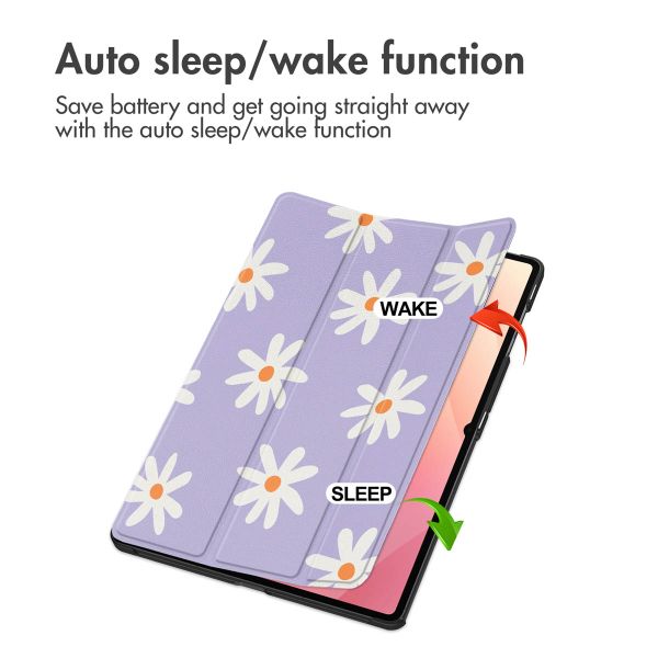 imoshion Cover Trifold Design Samsung Galaxy Tab S11 Ultra - Flowers Distance