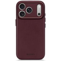 Decoded Cover Posteriore in Pelle MagSafe Apple iPhone 17 Pro - Burgundy