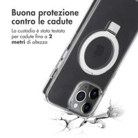 Accezz Cover con anello e supporto con MagSafe Apple iPhone 13 Pro Max - Trasparente