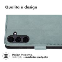 imoshion Cover a libro di Lusso Samsung Galaxy S26 FE - Azzurro