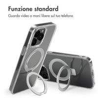 Accezz Cover con anello e supporto con MagSafe Apple iPhone 14 Pro Max - Trasparente