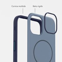 imoshion Cover posteriore Color con Thin MagSafe Ring Apple iPhone 14 / 13 - Blu scuro