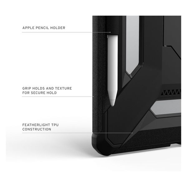 UAG Custodia posteriore Scout Plus con supporto Apple iPad Air 11 pollici (2026) M4 / (2025) M3 / (2024) M2 - Black