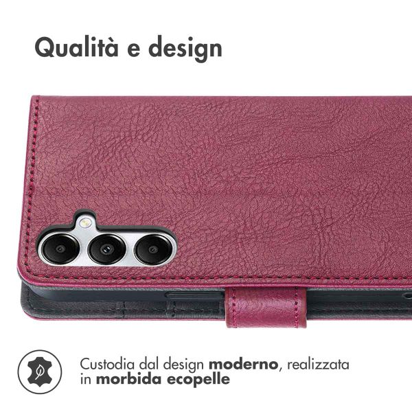 imoshion Cover a libro di Lusso Samsung Galaxy S25 / S24 - Bordeaux