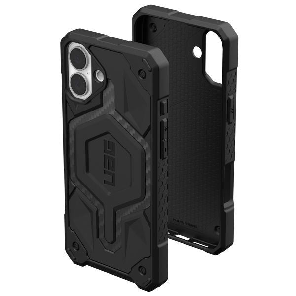 UAG Cover Posteriore Monarch Pro Apple iPhone 16 Plus - Carbon Fiber