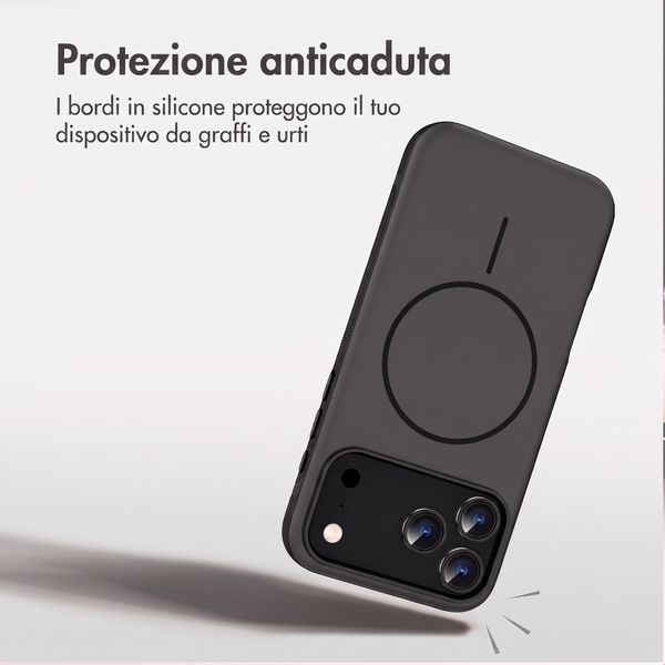imoshion Cover posteriore Color con Thin MagSafe Ring Apple iPhone 18 Pro Max / 17 Pro Max - Nero