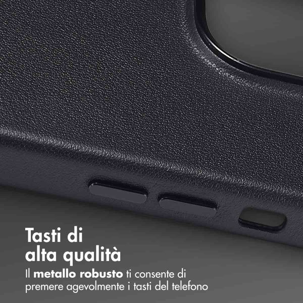 Accezz Cover in Pelle con MagSafe Apple iPhone 14 Pro - Onyx Black