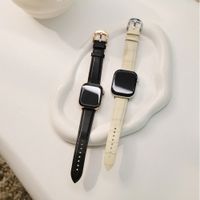 Burga Cinturino in vera pelle Apple Watch | 38/40/41/42 mm - Buttermelt / Silver