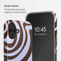 Selencia Cover posteriore Vivid con MagSafe Apple iPhone 16 - Dream Swirl Chocolate