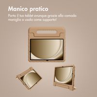 imoshion Cover Posteriore Kidsproof con Maniglia Samsung Galaxy Tab A11 Plus / A9 Plus - Beige
