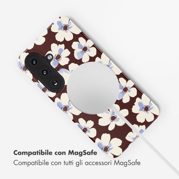 Selencia Cover posteriore Vivid con MagSafe Samsung Galaxy S26 - Choco Flower Pop