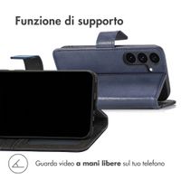 imoshion Cover a libro di Lusso Samsung Galaxy S26 FE - Blu scuro