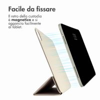 imoshion Custodia Magnetica a Libro Apple iPad 11 (2025) 11 pollici A16 / iPad 10 (2022) 10.9 pollici - Beige