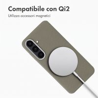 Accezz Cover Mesh con MagSafe Samsung Galaxy S25 / S24 - Grigio scuro