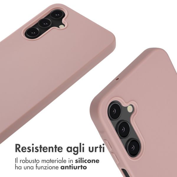 imoshion Cover in Silicone con Cordino Samsung Galaxy S24 FE - Sand Pink