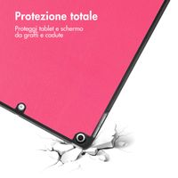 imoshion Cover a libro Trifold Apple iPad 9 (2021) 10.2 pollici / iPad 8 (2020) 10.2 pollici / iPad 7 (2019) 10.2 pollici - Pink