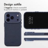 Accezz Cover in Pelle con MagSafe Apple iPhone 18 Pro Max / 17 Pro Max - Nightfall Blue