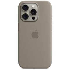 Apple Cover Posteriore in Silicone con MagSafe Apple iPhone 15 Pro - Clay