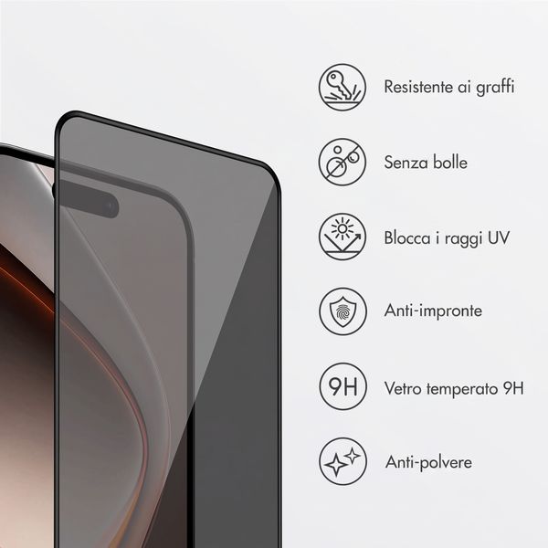 Accezz Vetro temperato privacy + Applicatore Apple iPhone Duo