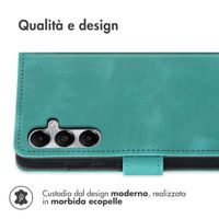 imoshion Cover a libro con Cordino Samsung Galaxy A35 - Turchese