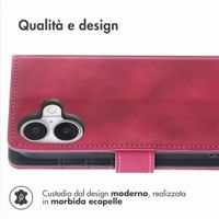 imoshion Cover a libro con Cordino Apple iPhone 16 - Rosso