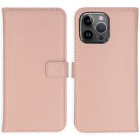 Selencia Cover a libro in vera pelle Apple iPhone 15 Pro Max - Dusty Pink