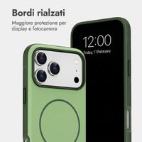 imoshion Cover posteriore Color con Thin MagSafe Ring Apple iPhone 17 Pro - Verde scuro