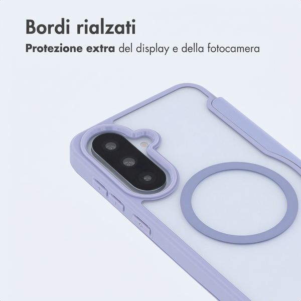 imoshion Bookcase trasparente con MagSafe Samsung Galaxy A37 (5G) - Lilla