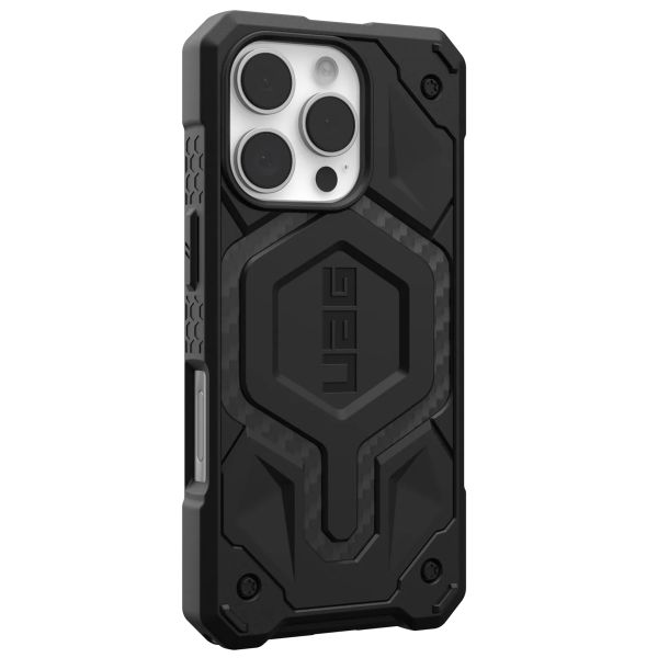 UAG Cover Posteriore Monarch Pro Apple iPhone 16 Pro - Carbon Fiber