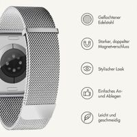 imoshion Milanees magnetisch bandje Apple Watch | 38/40/41/42 mm - Zilver