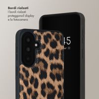 Selencia Cover per telefono Nova con cordino e portacarte Samsung Galaxy A37 (5G) - Leopard