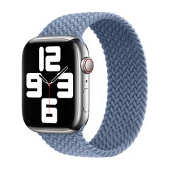 Apple Cinturino Solo intrecciato Apple Watch | 38/40/41/42 mm - Taglia 5 - Slate Blue