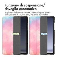 imoshion Cover Trifold Design Samsung Galaxy Tab A11 Plus / A9 Plus - Sky