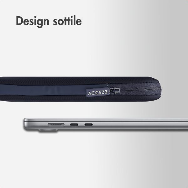 Accezz Cover per laptop 15-16 pollici - Laptopsleeve - Blu