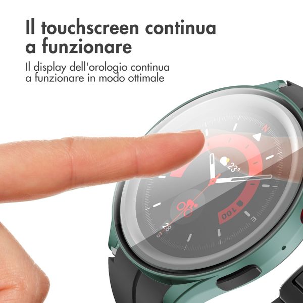 imoshion Cover rigida integrale Samsung Galaxy Watch 5 - 44 mm - Verde scuro