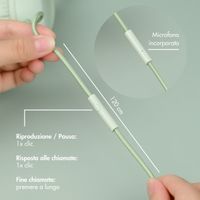 imoshion Cuffie per bambini con filo - cavo AUX - limitatore di decibel - Mint Green